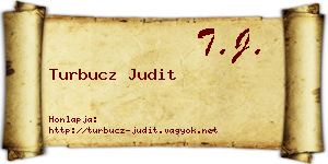 Turbucz Judit névjegykártya